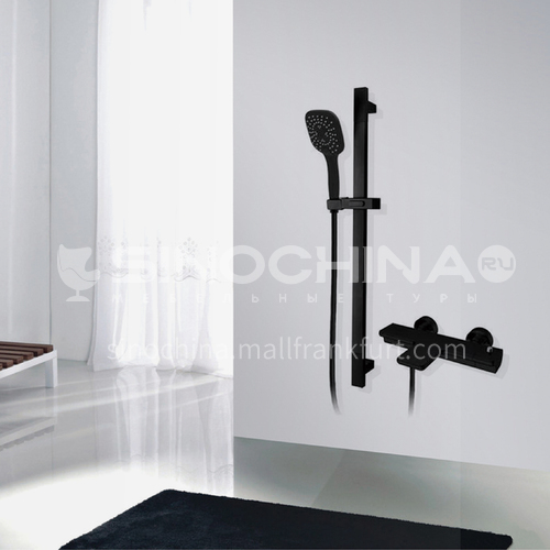 Black Bathtub shower with Lifting bar/Full copper/Himark famous brand